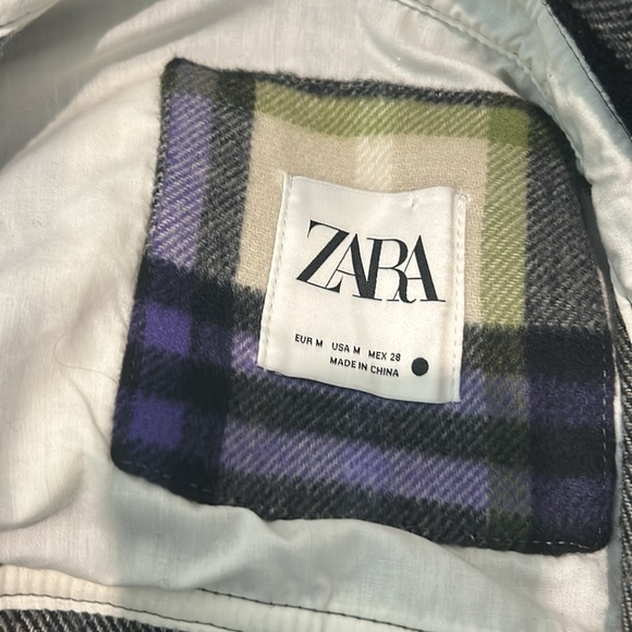 Zara flannel shacket - Picture 3 of 5
